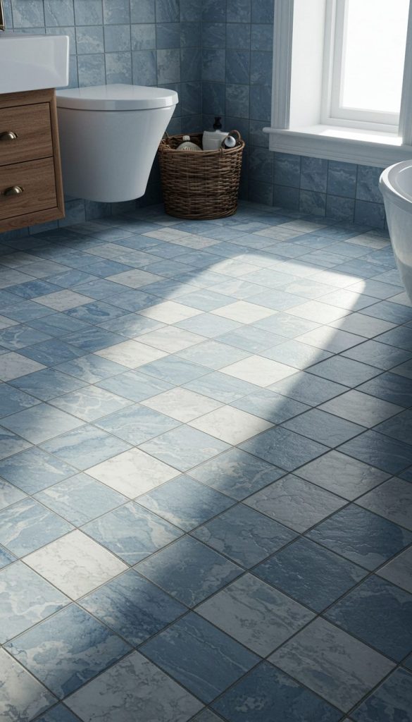 13+ Stunning Bathroom Floor Ideas to Transform Your Space 1 Classic Ceramic Tiles