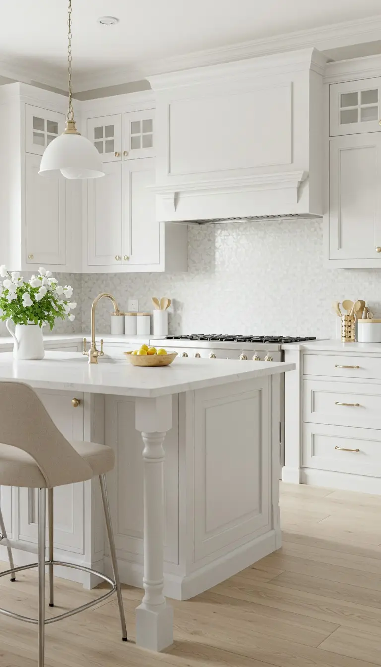 21 Creative Kitchen Color Schemes for Every Style 3 1. Classic White and Timeless Neutrals