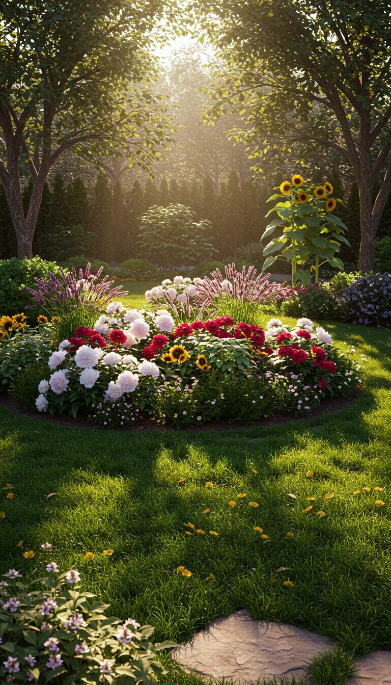 15 Yard Landscaping Ideas for a Beautiful Outdoor Space 3 Create a Stunning Flower Bed