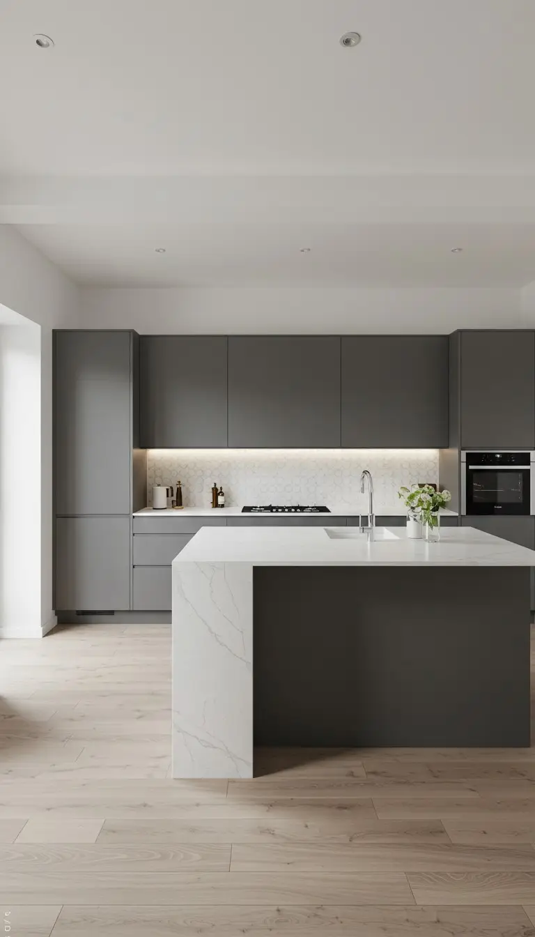 13 Fancy Kitchen Design Ideas That Wow Your Guests 3 1. Minimalist Kitchen with Sleek Cabinets