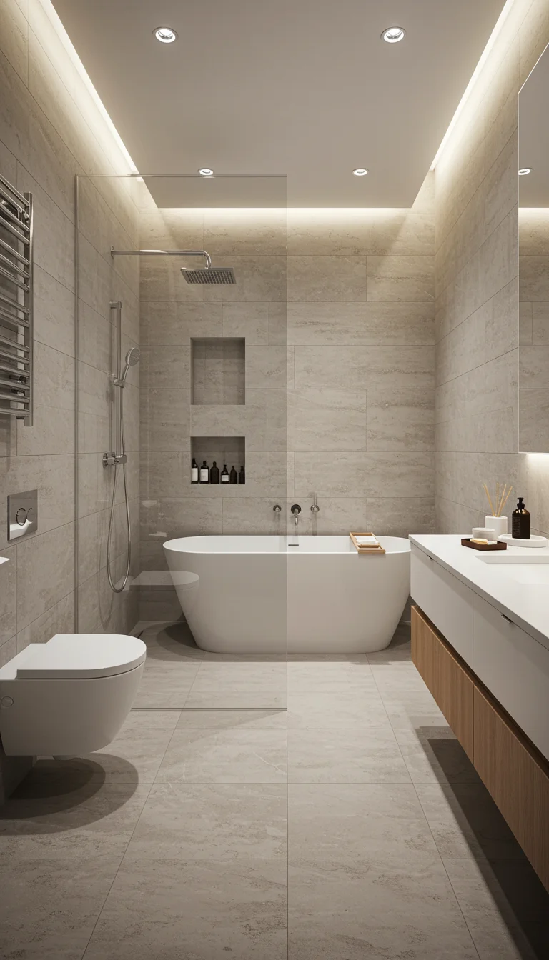 21 Inspiring Master Bathroom Ideas for a Fresh Look 3 1. Modern and Minimalist Design