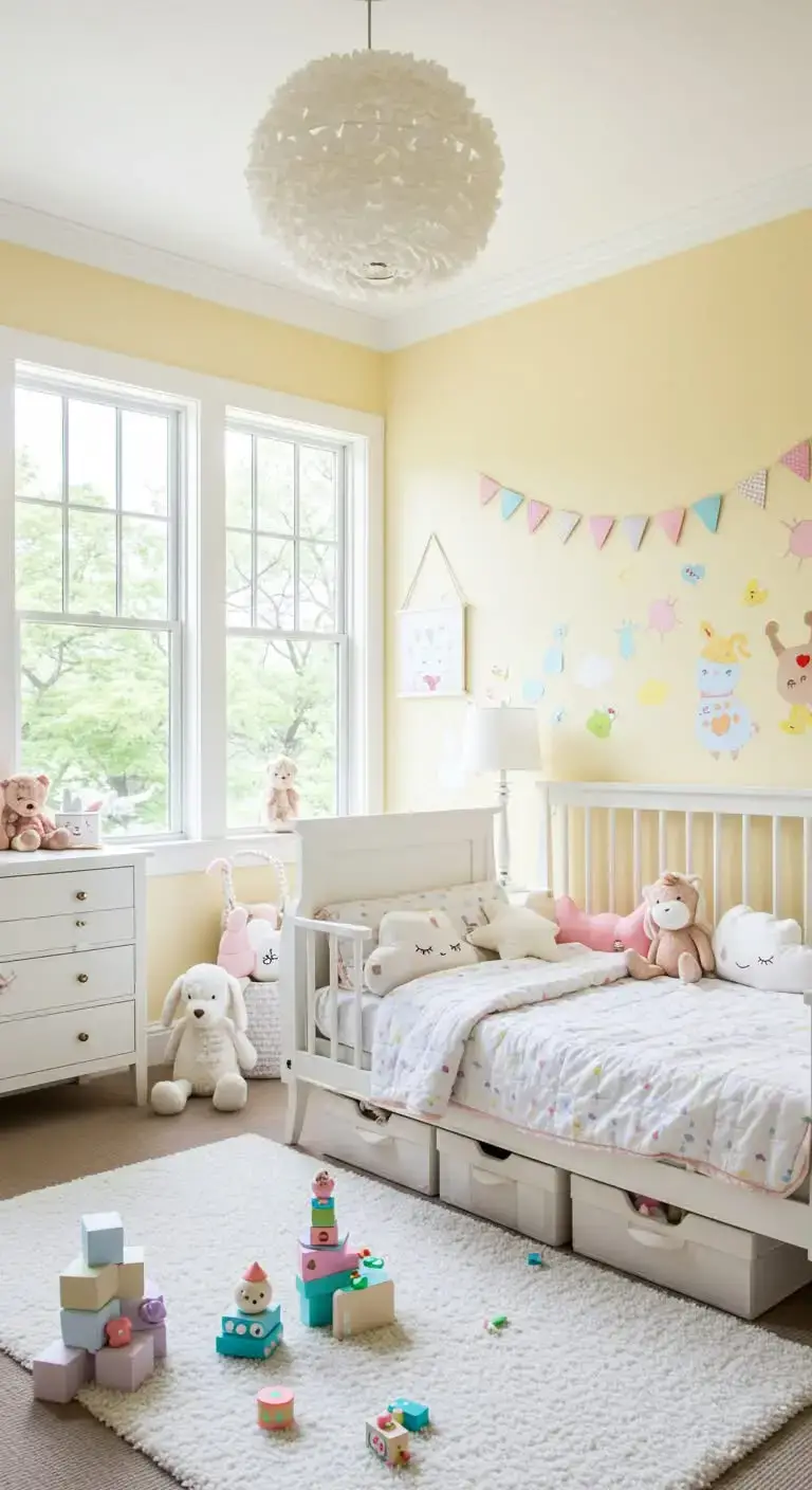 21 Toddler Girl Bedroom Ideas Small & Stylish 4 1. Use Light, Soft Colors