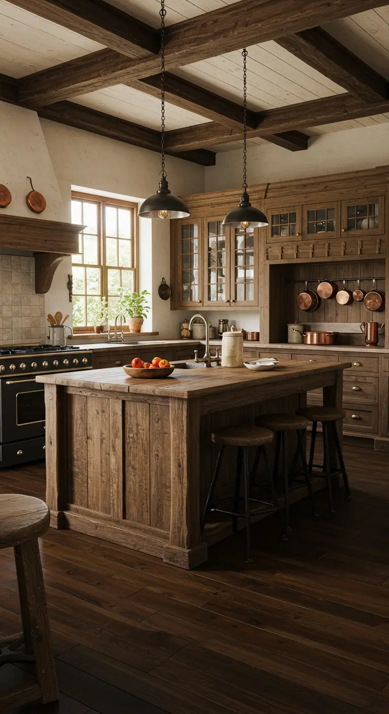 11 Earthy Kitchen Ideas to Warm Up Your Home 3 1. Use Natural Wood Elements