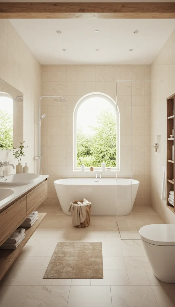 15 Gorgeous Bathroom Decoration Ideas to Elevate Your Space 1 1. Use Soft, Neutral Colors