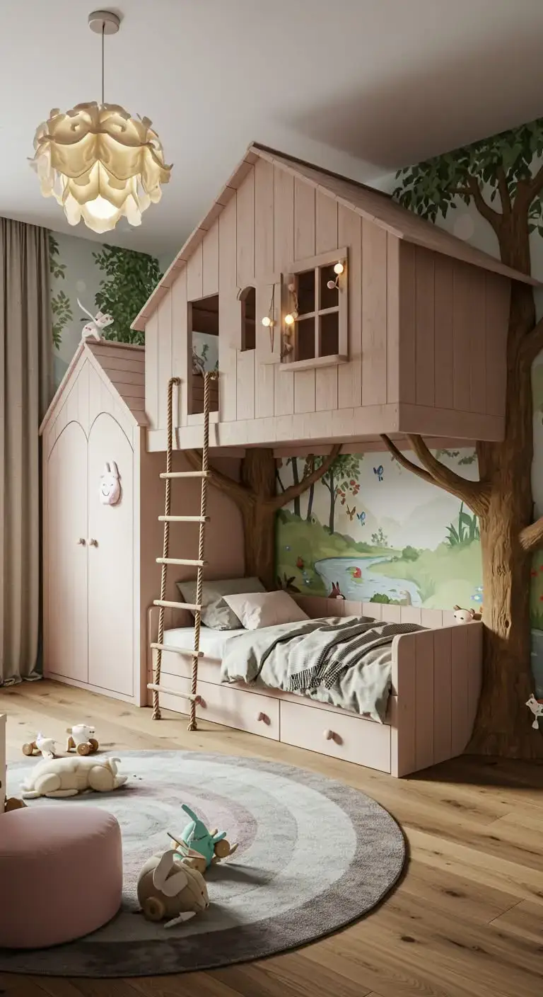 23 Creative Kids Bedroom Ideas for a Fun Space 3 1. Whimsical Fairy Tale Theme