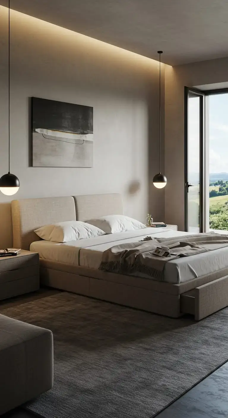 17 Bright & Stylish Modern Italian Bedroom Ideas 12 10. Contemporary Bed Designs
