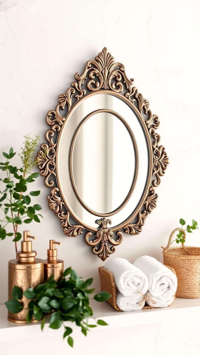 19 Bathroom Shelf Decor Ideas for a Stylish Space 12 Decorative Mirrors