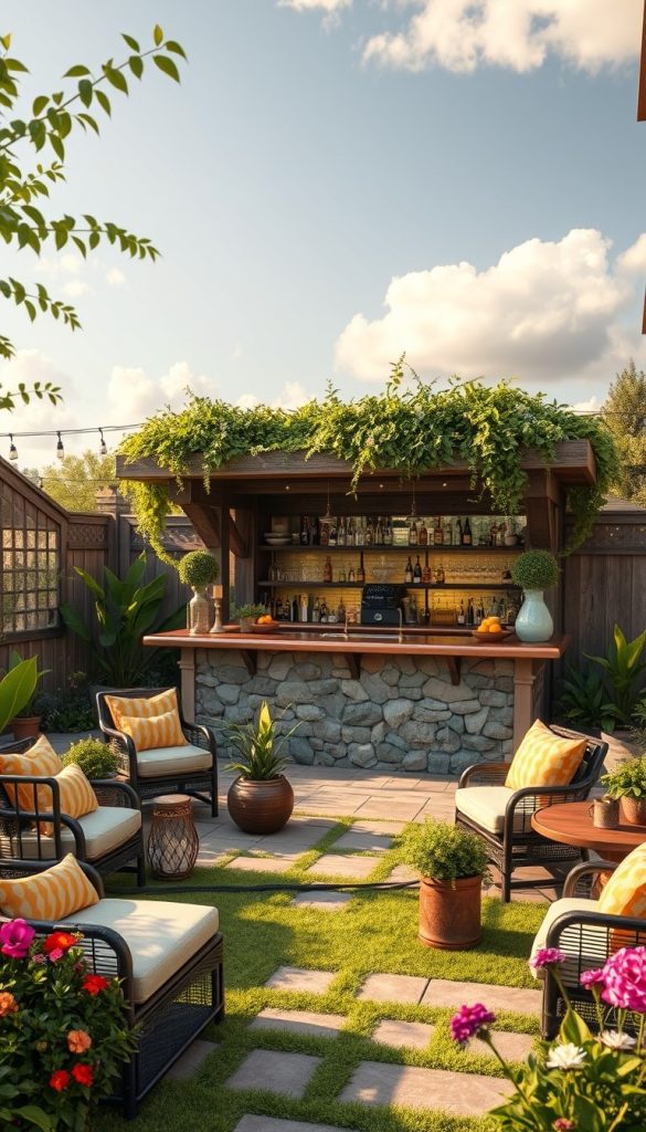 Garden-Themed Bar