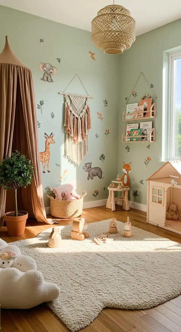 21 Toddler Girl Bedroom Ideas Small & Stylish 13 10. Incorporate Nature Elements