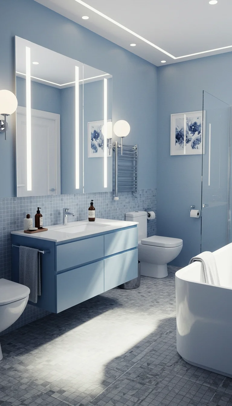 17 Stylish Guest Bathroom Ideas on a Budget 12 10. Use Mirrors to Add Light and Space