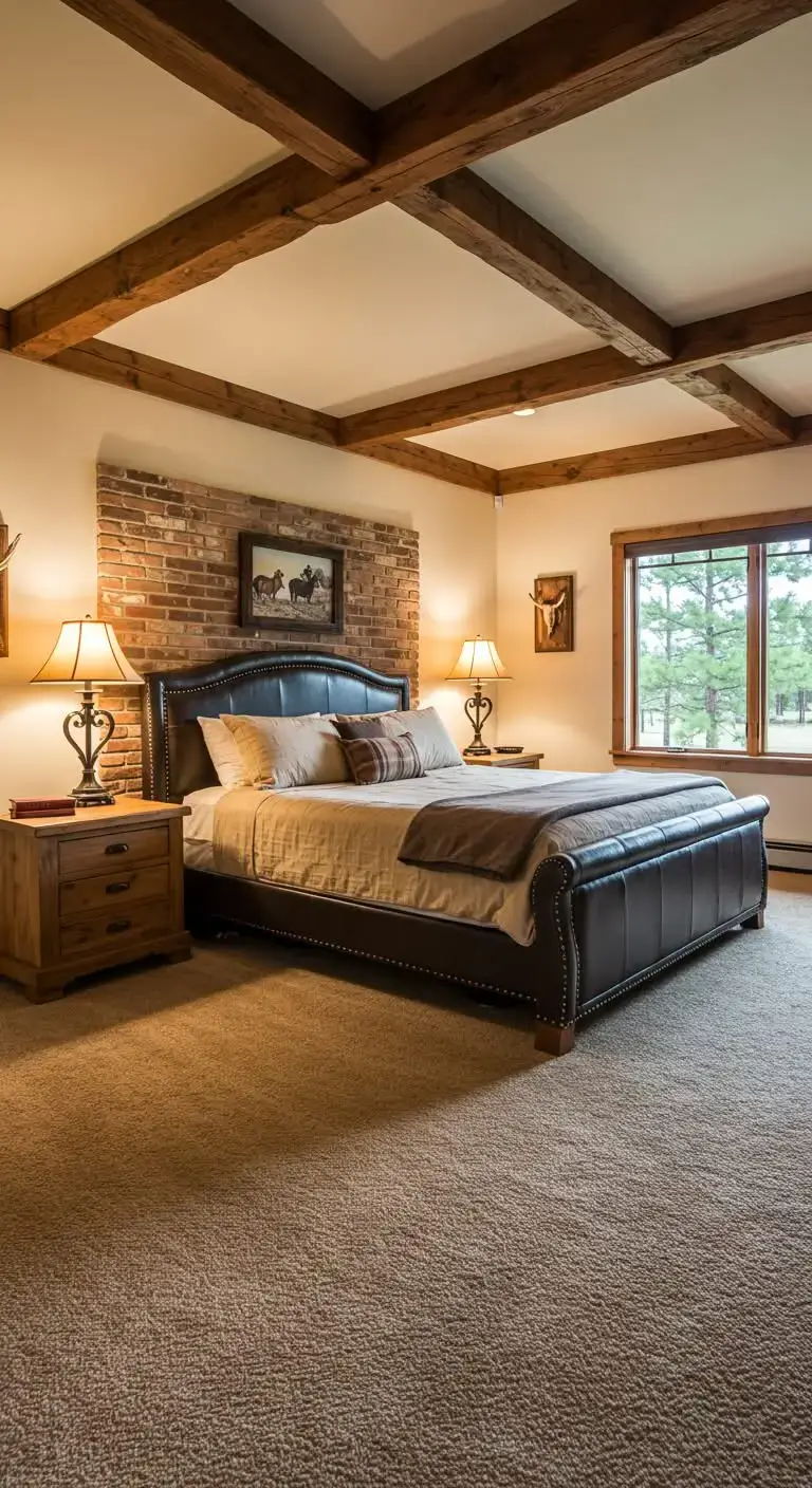 25 Stylish Western Ranch Bedroom Ideas for Any Home 12 10. Western-Inspired Lighting