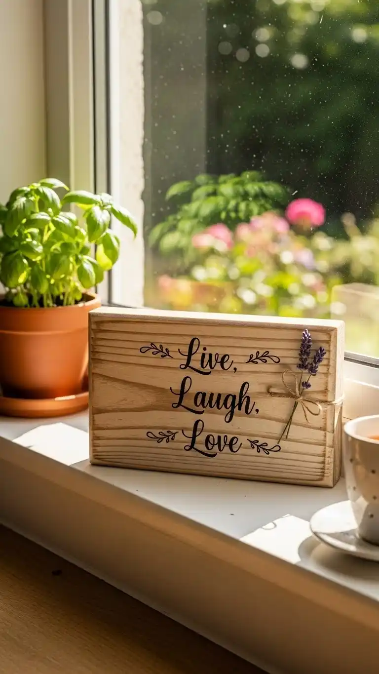 10. Wooden Signage