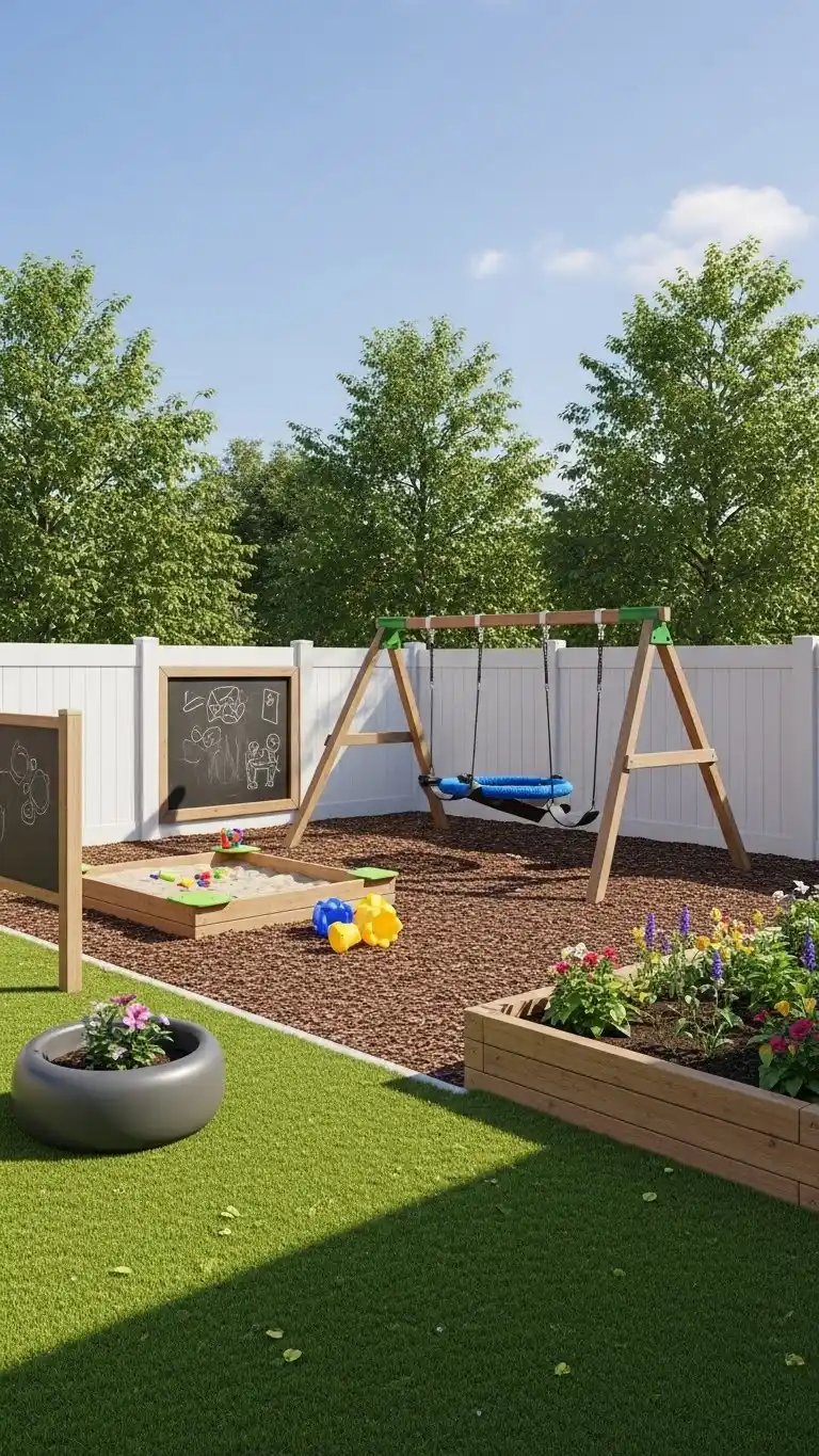 15 Yard Landscaping Ideas for a Beautiful Outdoor Space 13 11. Add a Play Area for Kids