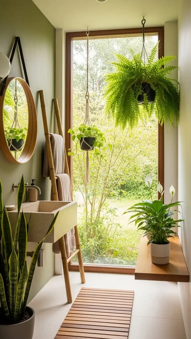 15 Bathroom Remodel Ideas That Transform Your Bathroom 13 11. Add a Touch of Nature