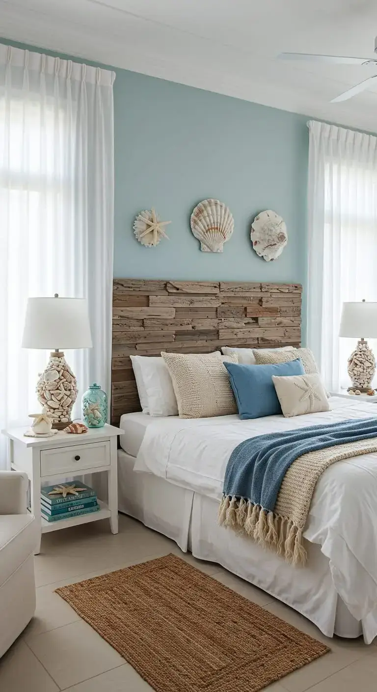 19 Bedroom Interior Ideas That Feel Warm & Inviting 13 11. Coastal Serenity