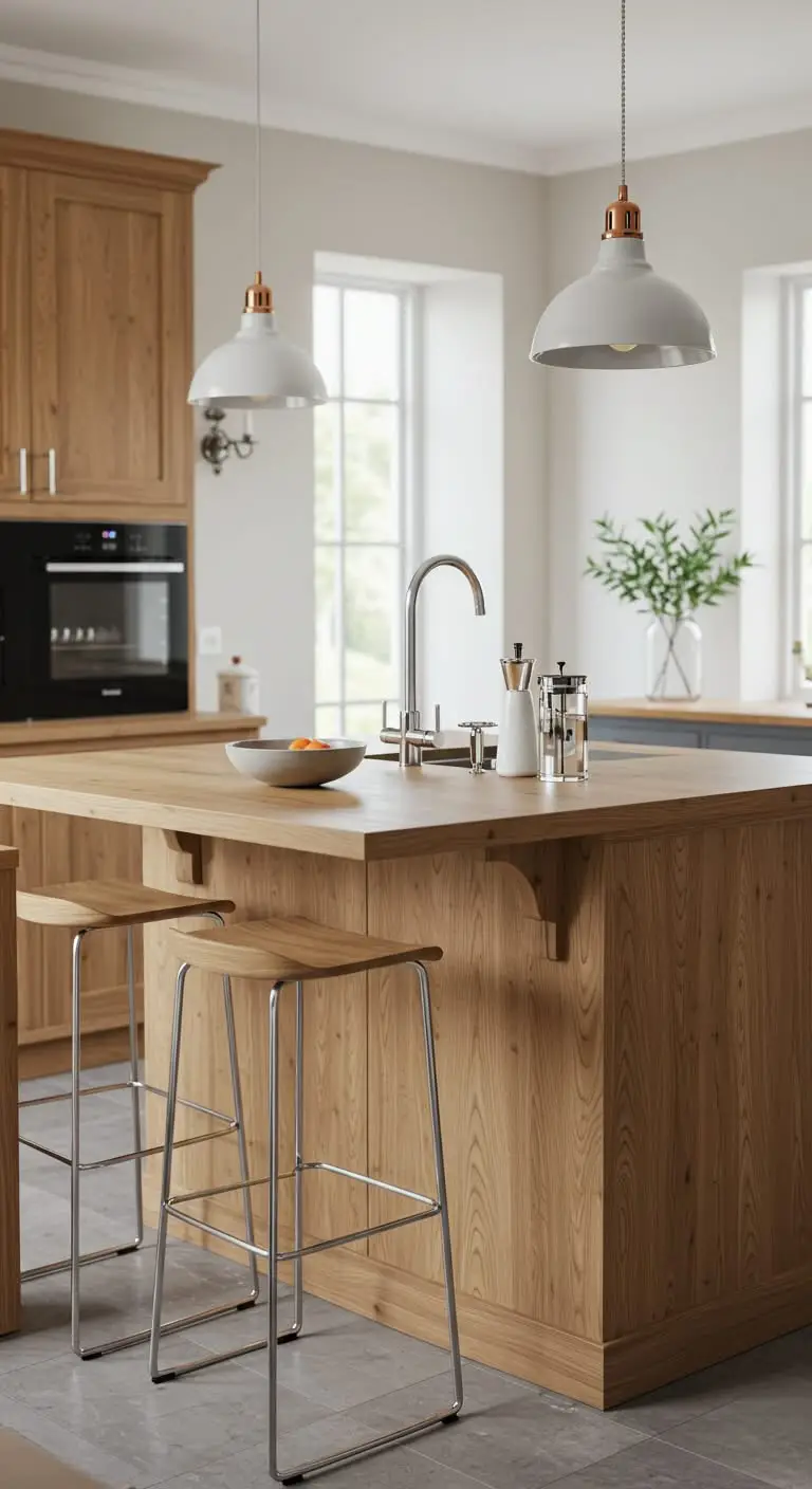 16 Kitchen Island Ideas to Transform Your Kitchen 13 11. L-Shaped Kitchen Island