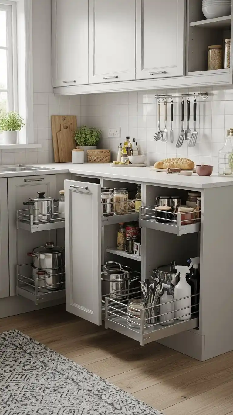 15 Smart U Shape Kitchen Island Ideas You’ll Love 13 11. U-Shape Island with Extra Storage