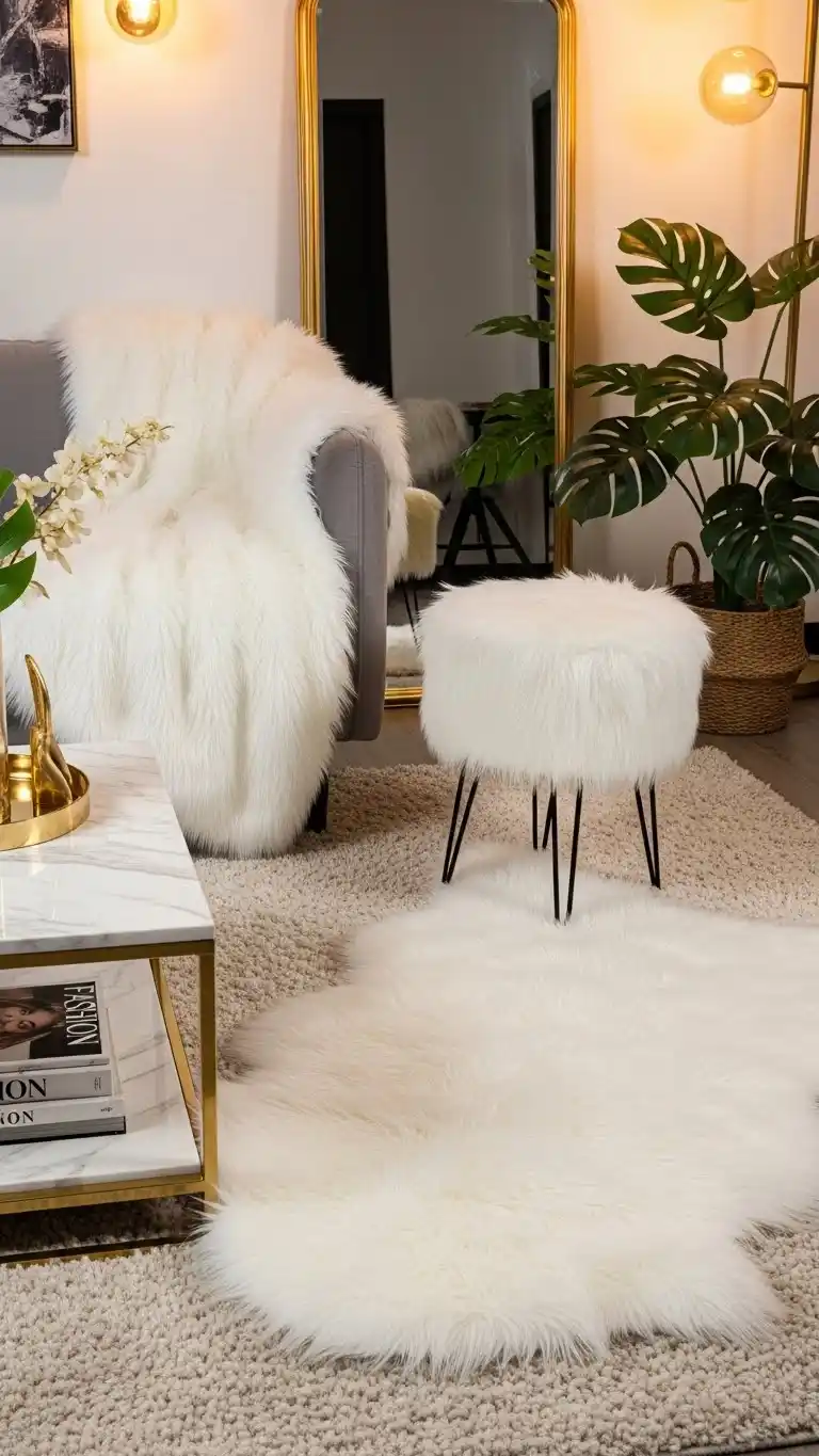 23 Stunning Baddie Bedroom Ideas on a Budget 14 12. Faux Fur Accents