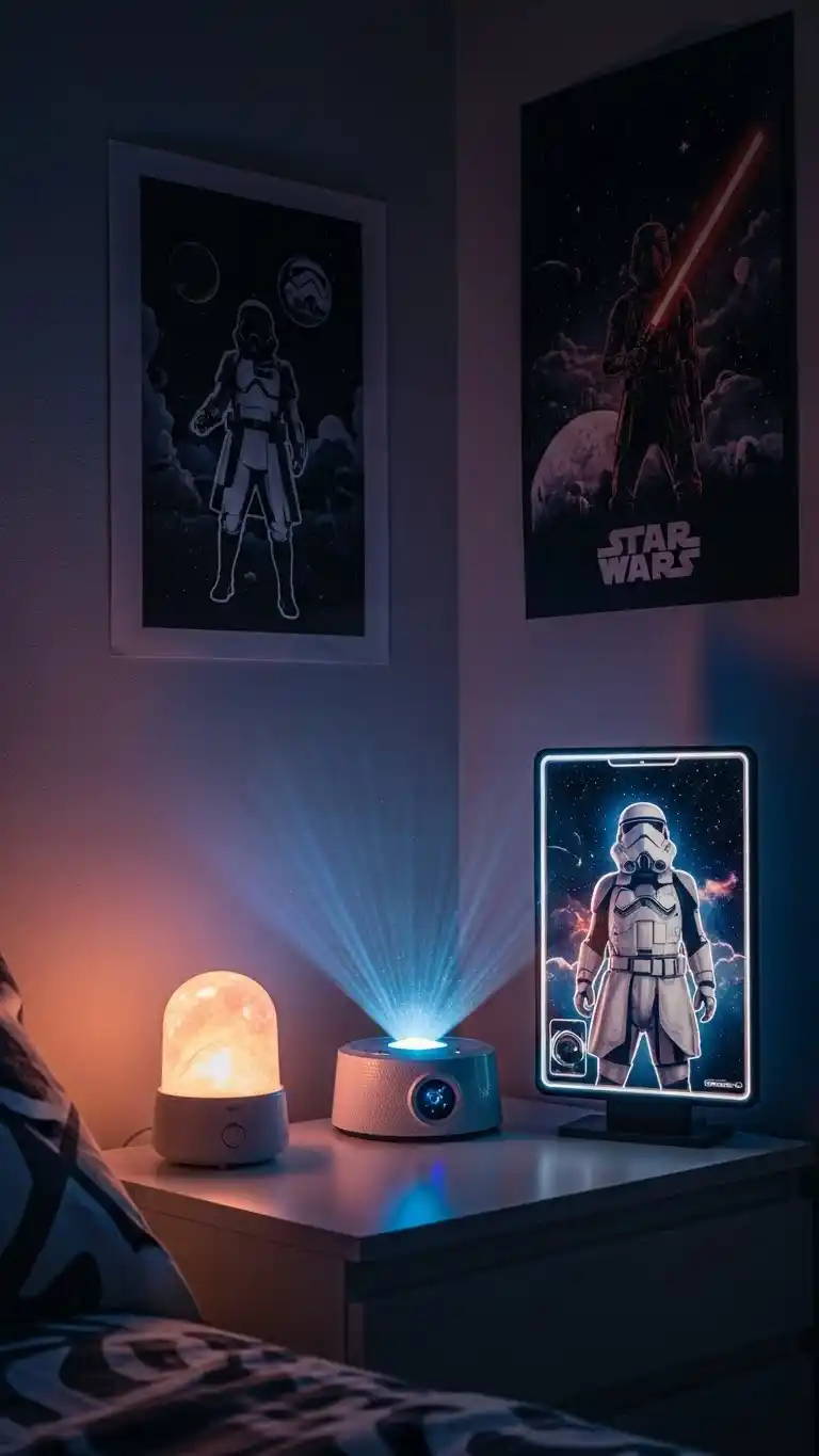 25 Creative Star Wars Bedroom Decor Ideas 14 12. Holographic Elements