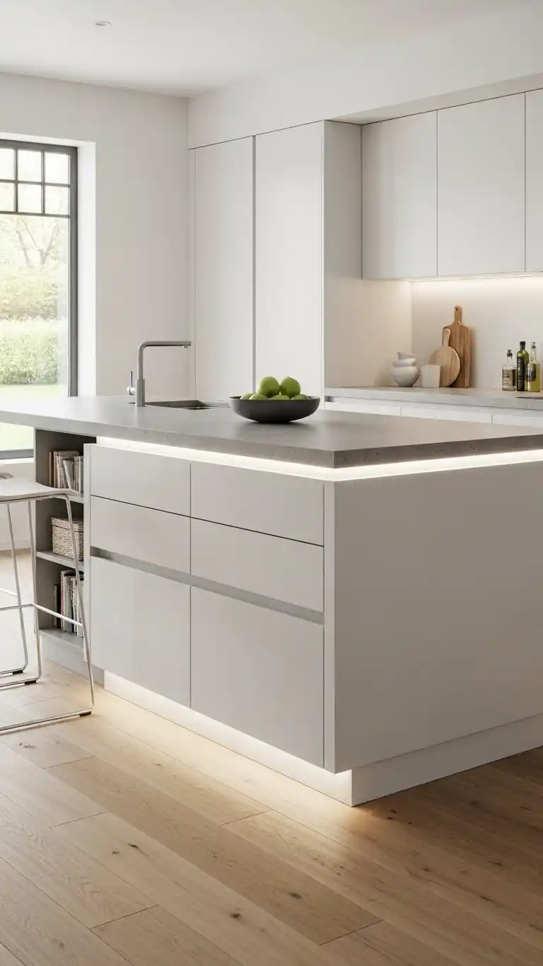 16 Kitchen Island Ideas to Transform Your Kitchen 14 12. Minimalist Kitchen Island