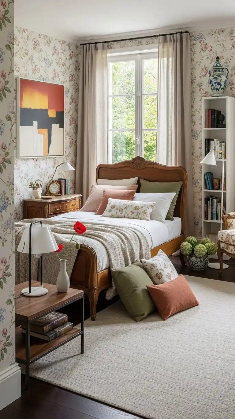 19 Modern Italian Bedrooms for a Stylish and Elegant Home 15 13. English Cottage Meets Modern Italian