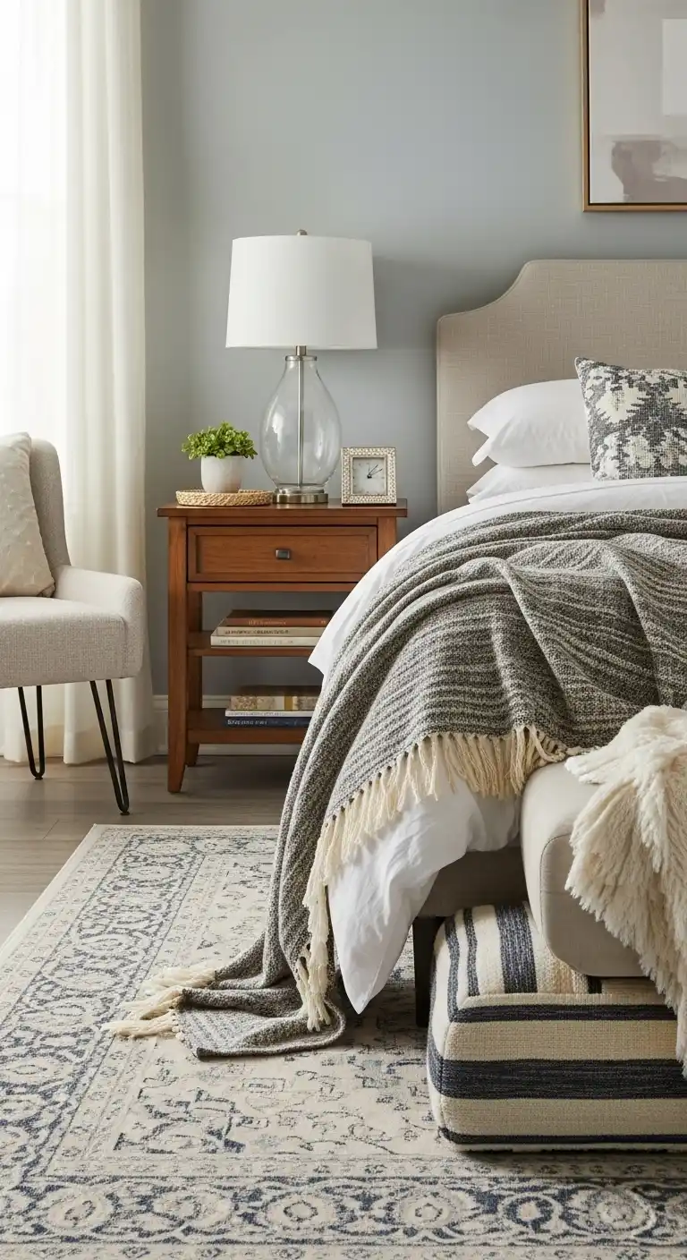 Guest Bedroom Ideas: 23 Simple Updates to Transform the Room 16 13. Layer Your Textiles for Comfort