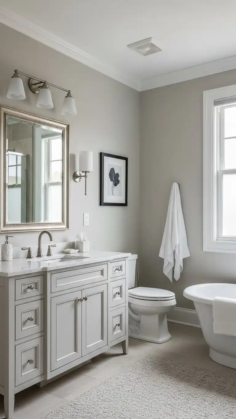 21 Inspiring Master Bathroom Ideas for a Fresh Look 15 13. Transitional Style for a Timeless Look