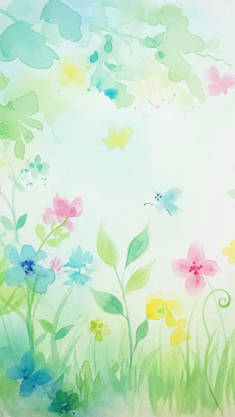 15 Stunning Backyard Garden Wall Painting Ideas 15 13. Watercolor Effect for a Soft Aesthetic