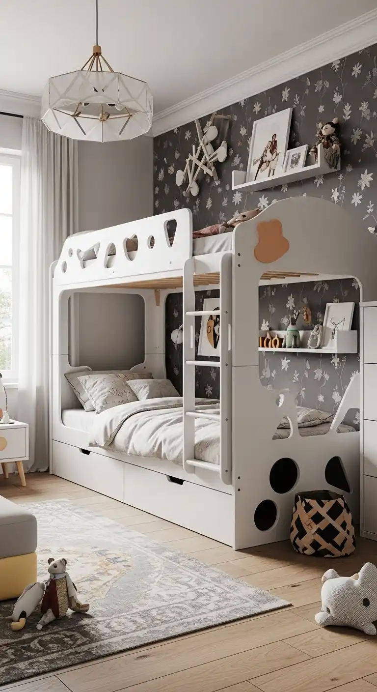 15 Modern Bedroom Ideas: Transform Your Space into a Stylish Haven 15 14. Creative Kids’ Bedroom Ideas
