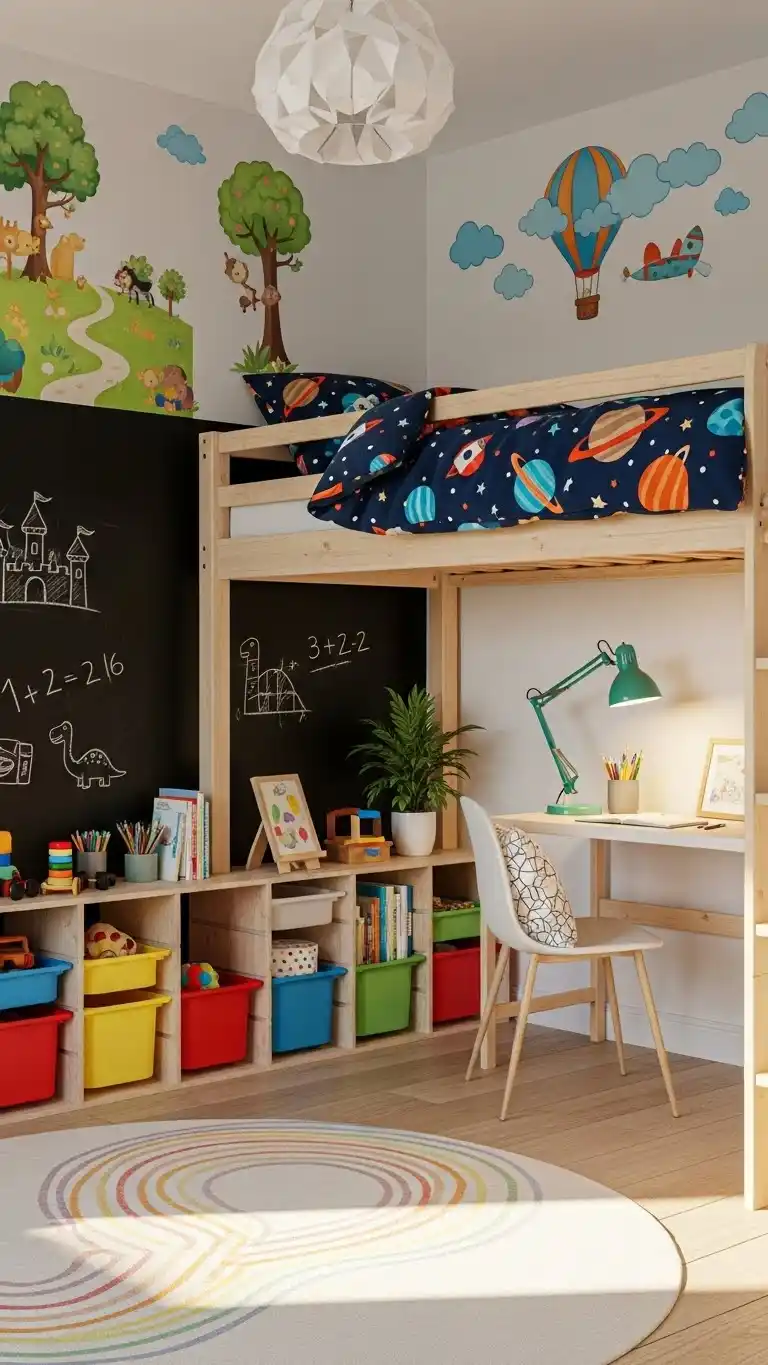 17 Bedroom Style Ideas for a Modern Look 16 14. Creative Kidsā Corners