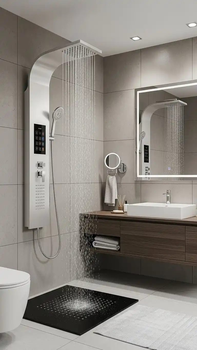 15 Simple + Chic Bathroom Design Interior Ideas 16 14. High-Tech Features