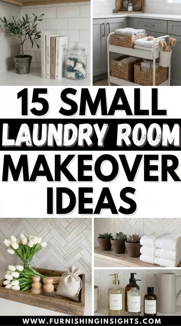 15 Simple & Stunning Small Laundry Room Makeover Ideas 1 15 Small Laundry Room Makeover Ideas