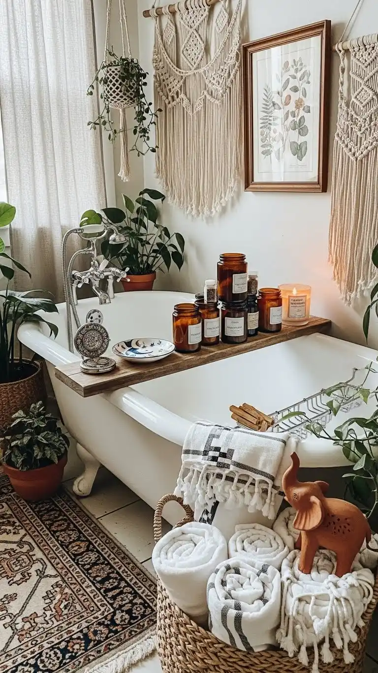 15 Easy Boho Bathroom Ideas to Refresh Your Space 17 15. Add Personal Touches