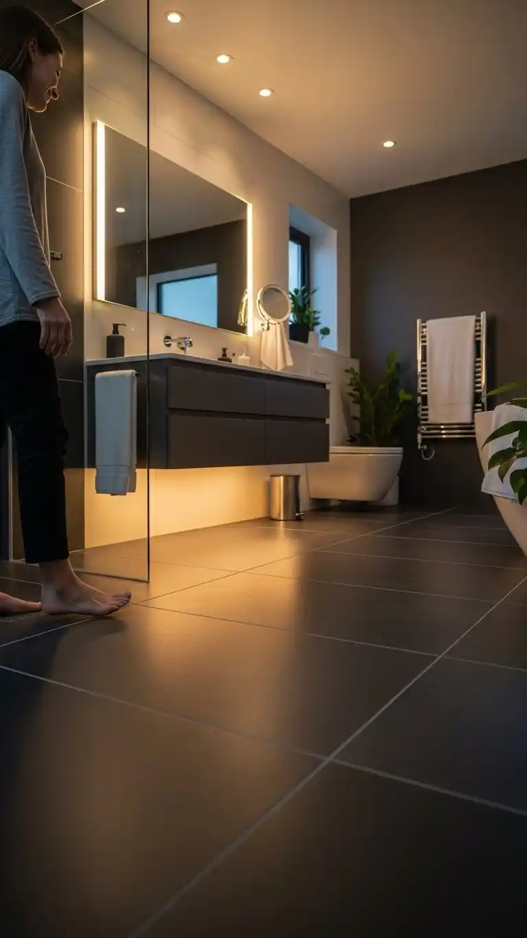 17 Stylish Guest Bathroom Ideas on a Budget 17 15. Install Heated Floors for Extra Comfort