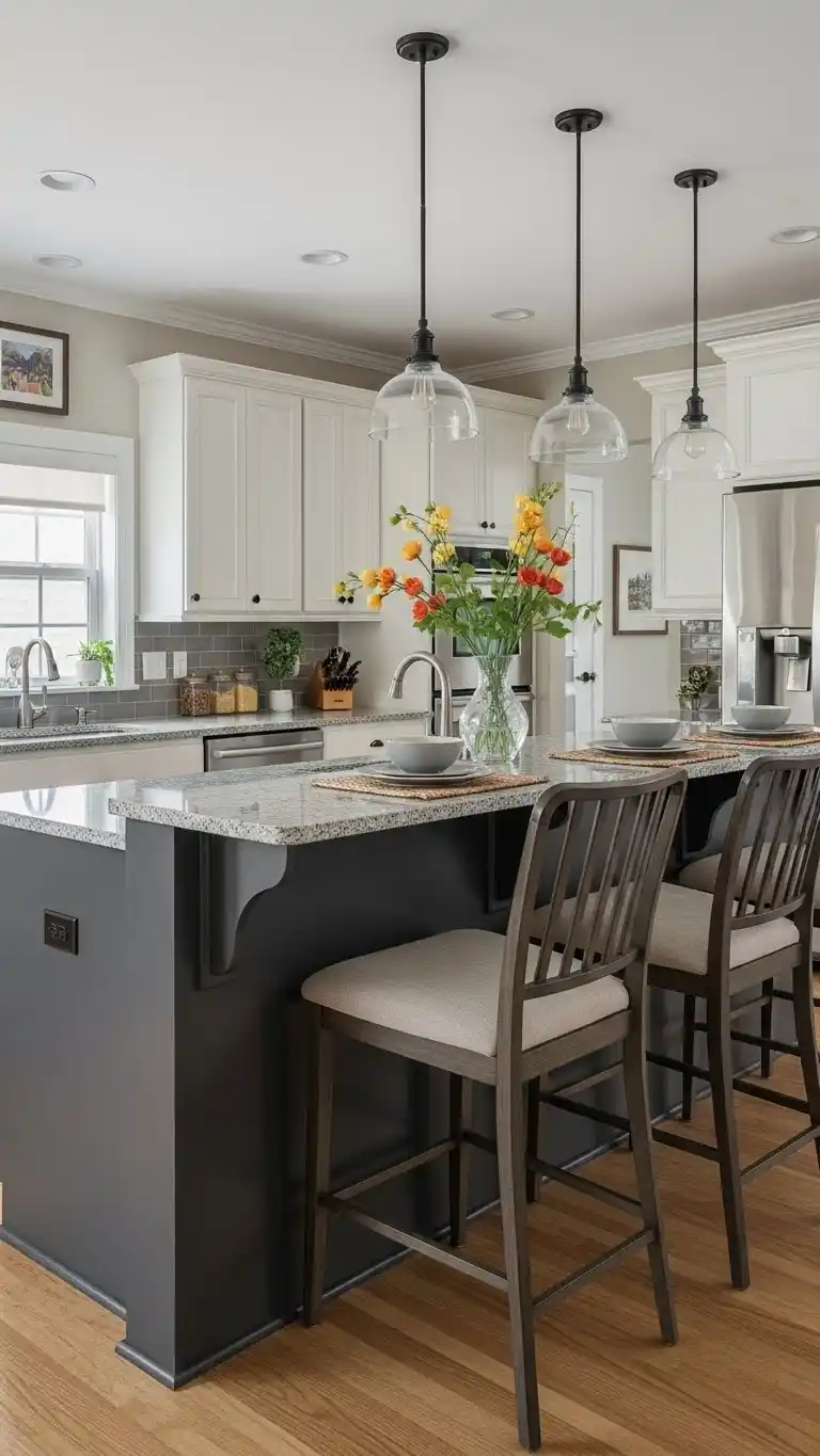 16 Kitchen Island Ideas to Transform Your Kitchen 17 15. Kitchen Island with a Breakfast Bar