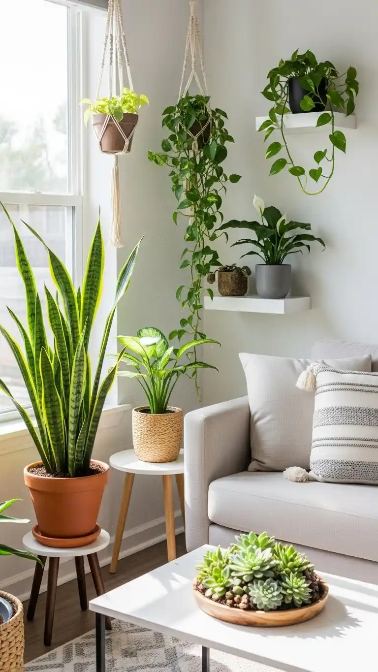 23 Stylish Tiny Bedroom Ideas That Maximize Space 18 16. Add a Touch of Nature