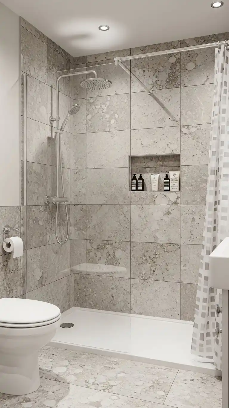 17 Stylish Guest Bathroom Ideas on a Budget 18 16. Create a Chic Wet Room