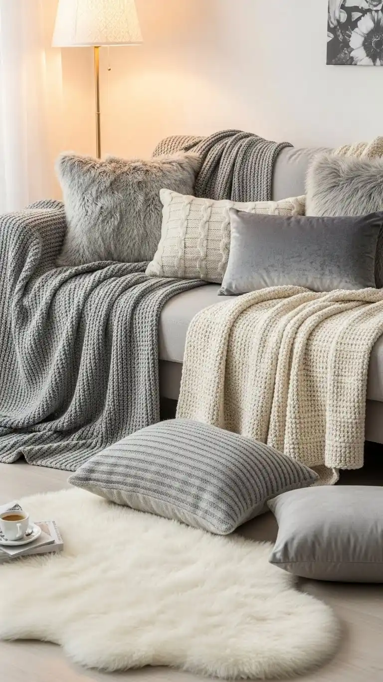 23 Bedroom Ideas for Small Spaces You’ll Love 18 16. Decorate with Soft Textures