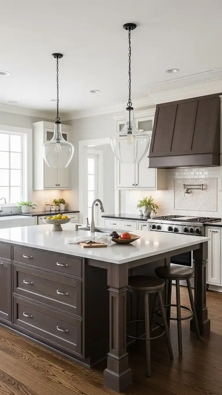 16 Kitchen Island Ideas to Transform Your Kitchen 18 16. Double Kitchen Island