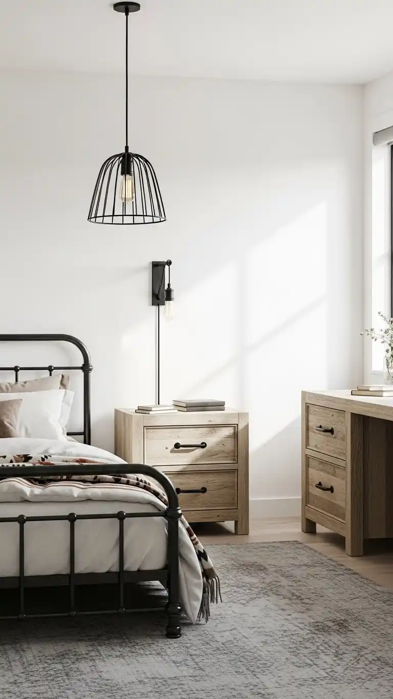 25 Stylish Western Ranch Bedroom Ideas for Any Home 18 16. Iron Hardware