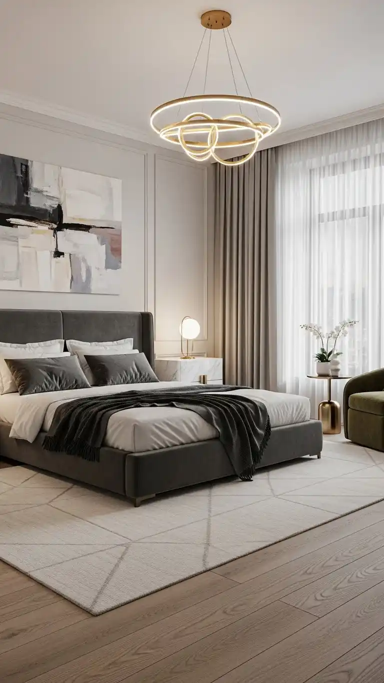 21 Simple Bedroom Decor Ideas on a Budget 18 16. Modern Italian Elegance