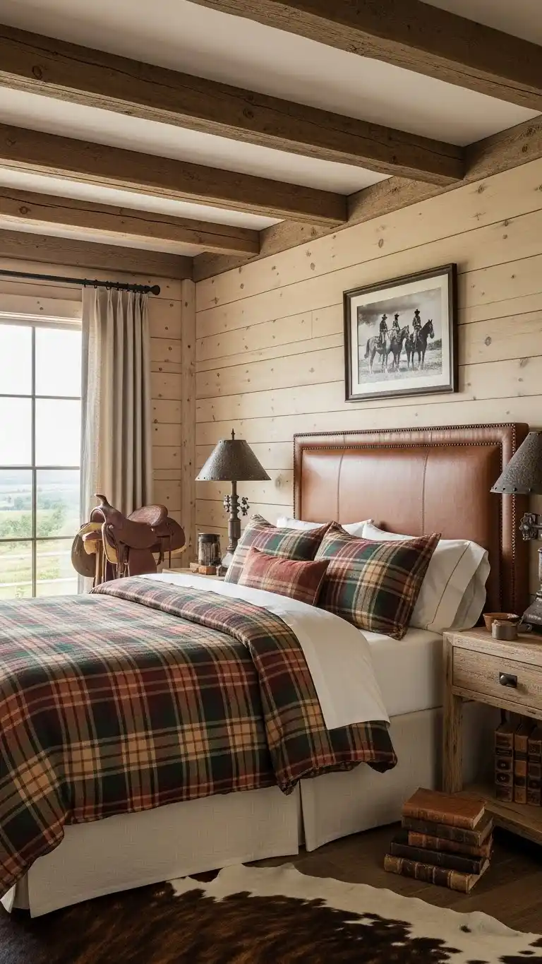 19 Bedroom Interior Ideas That Feel Warm & Inviting 18 16. Ranch-Inspired Retreat
