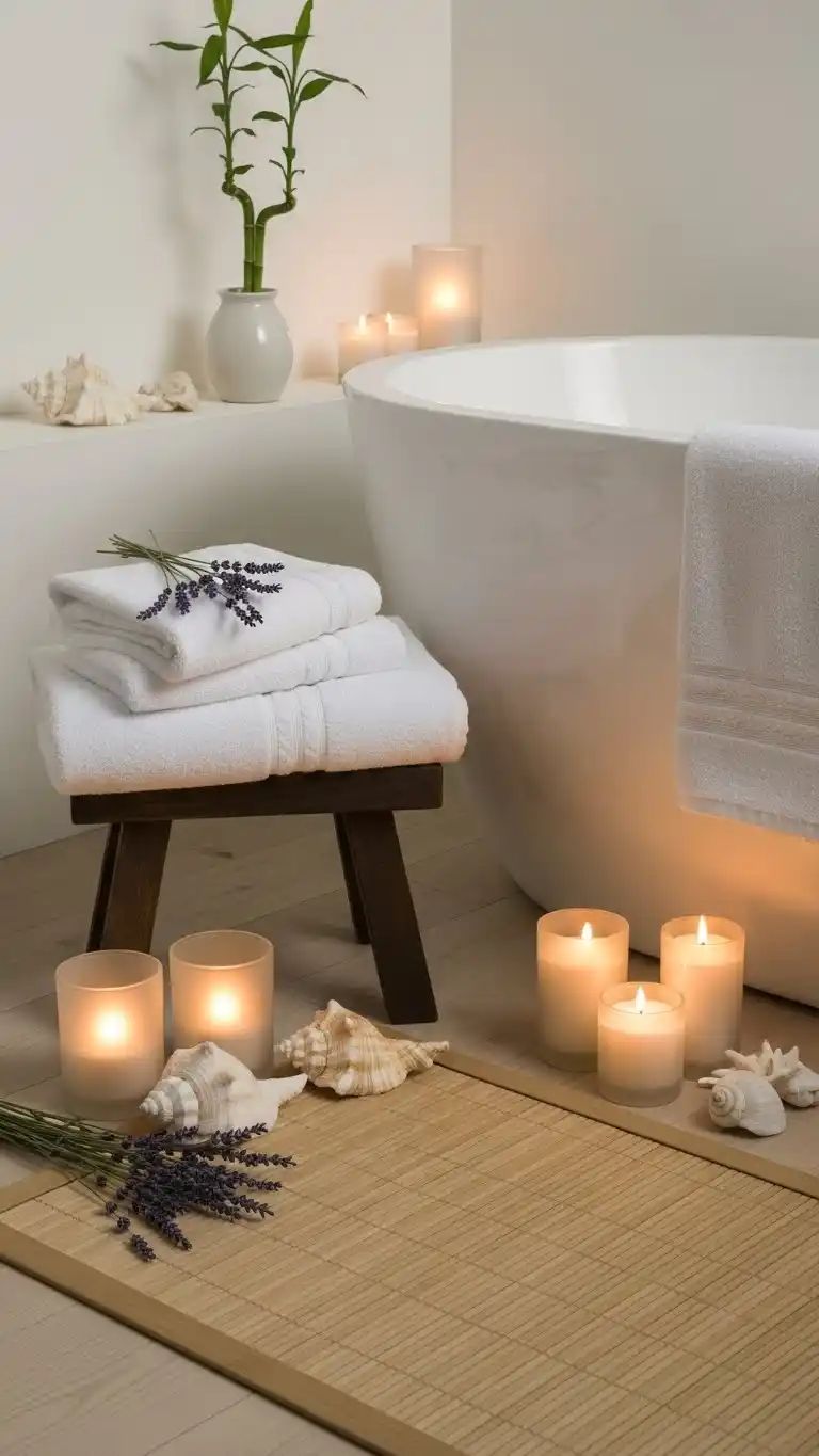 19 Bathroom Shelf Decor Ideas for a Stylish Space 18 16. Spa-Themed Decor