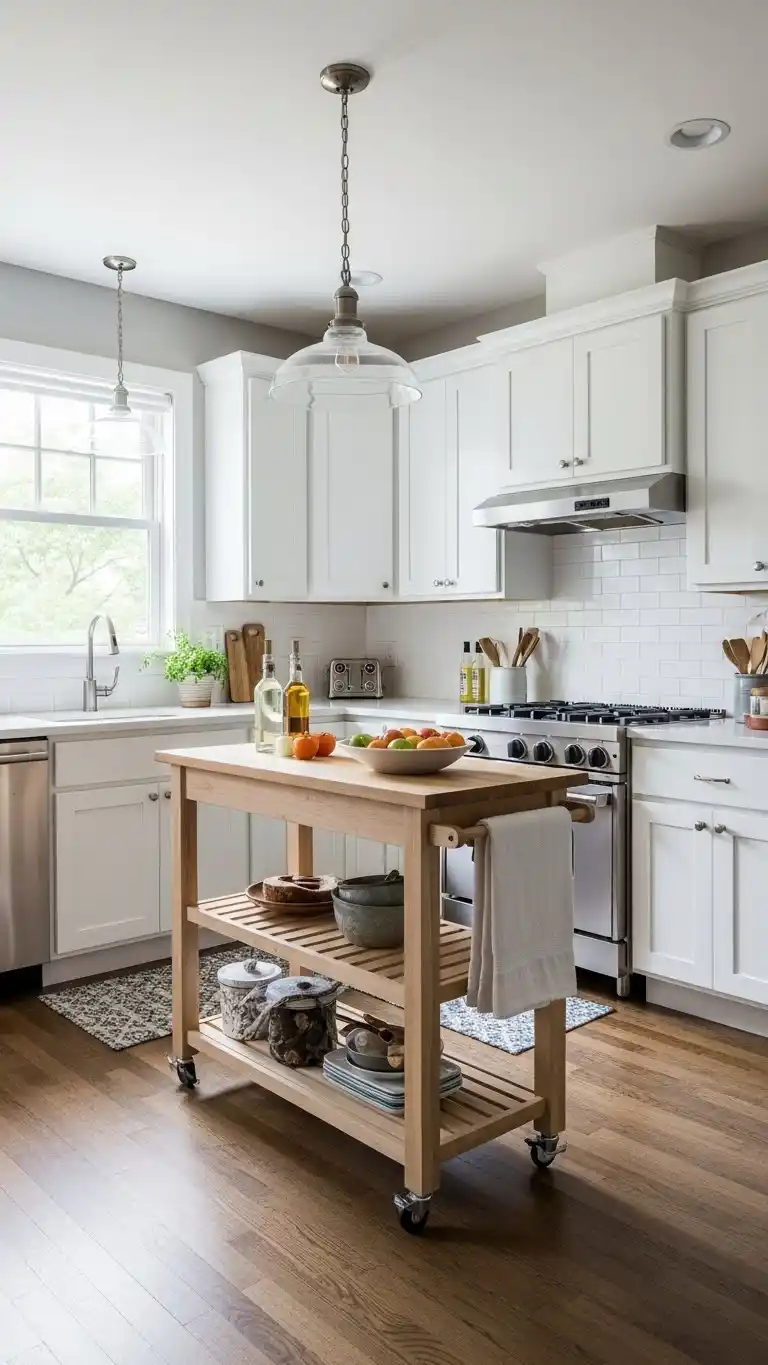 21 Small Kitchen Layout Ideas for Better Flow 19 17. Compact Island Layout