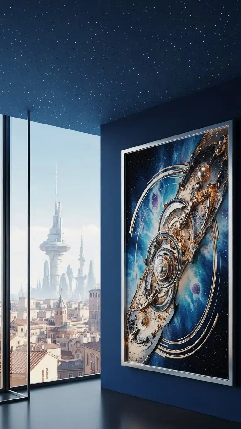 19 Modern Italian Bedrooms for a Stylish and Elegant Home 19 17. Space-Themed Italian Bedrooms