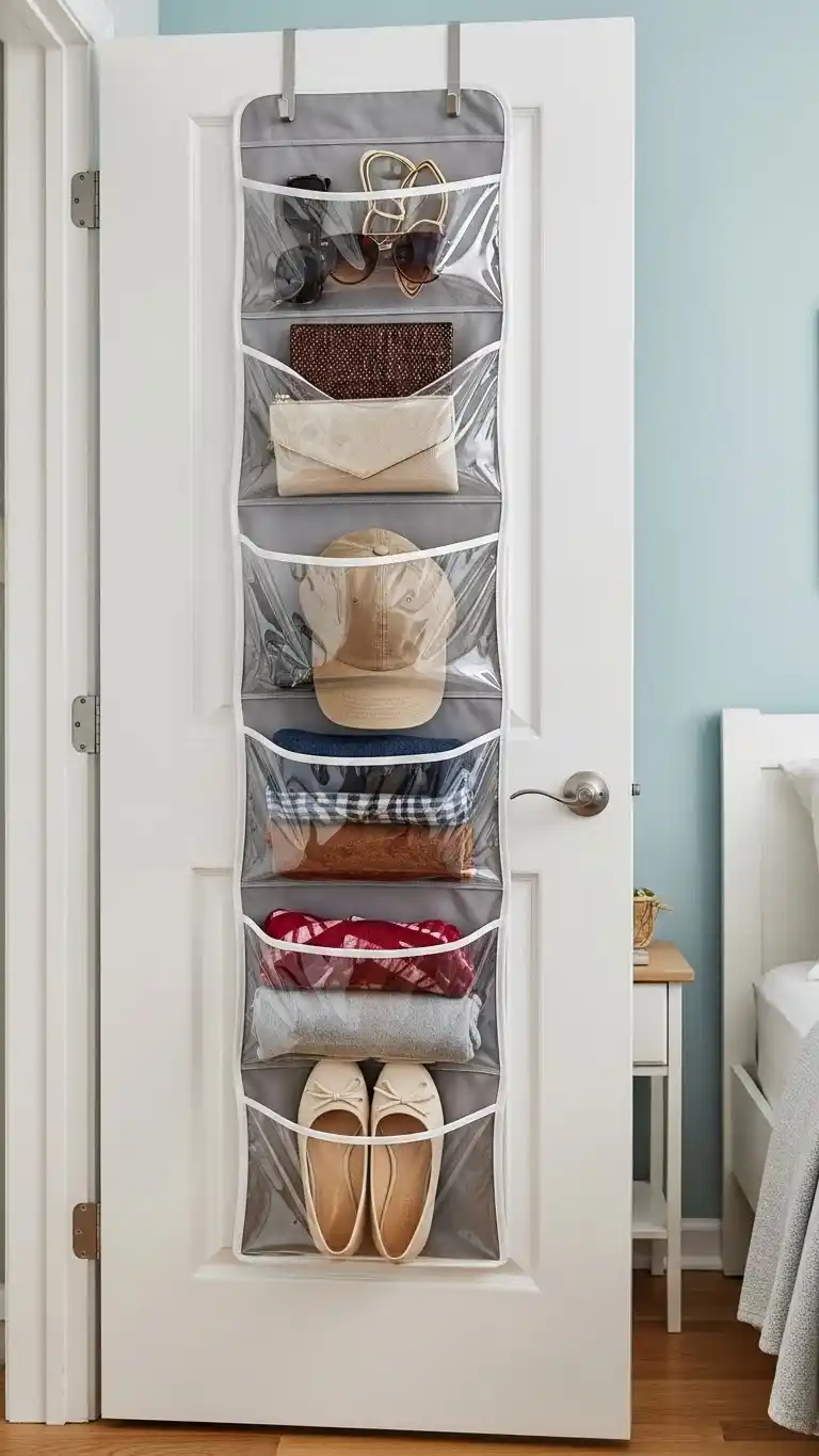 23 Stylish Tiny Bedroom Ideas That Maximize Space 19 17. Utilize the Space Behind the Door