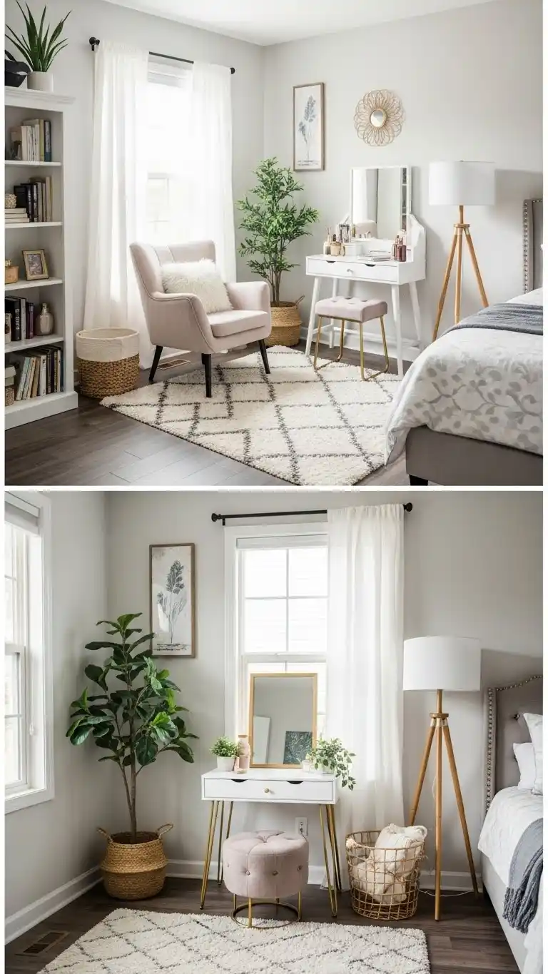 21 Simple Bedroom Decor Ideas on a Budget 21 19. Empty Corner Transformations