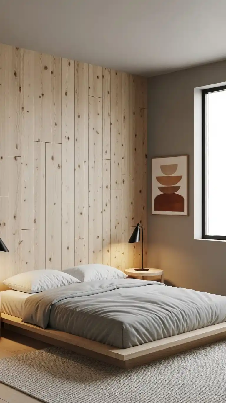 25 Stylish Western Ranch Bedroom Ideas for Any Home 21 19. Wooden Wall Paneling