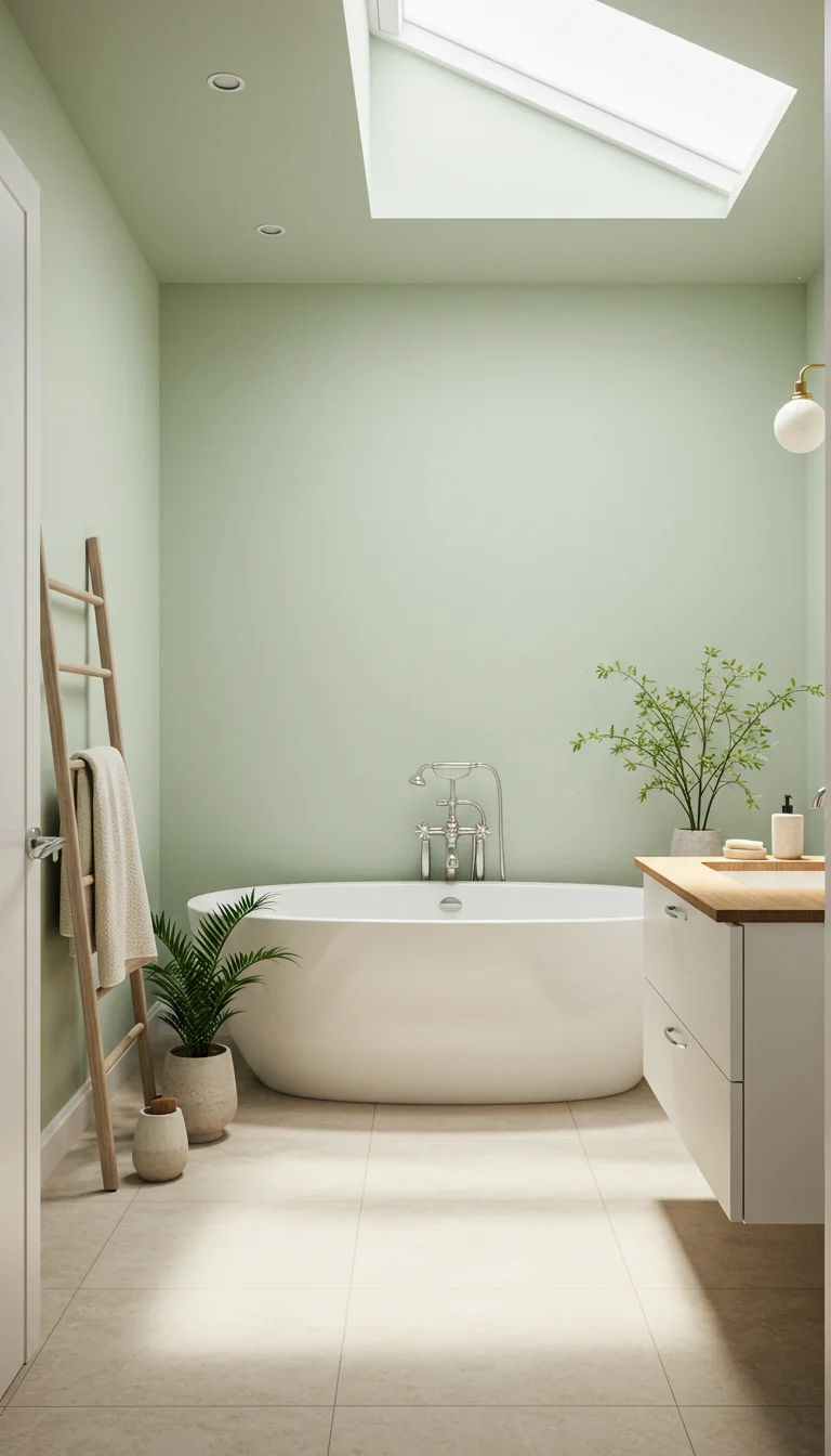 17 Bright & Breezy Bathroom Decoration Ideas 4 2. Add Some Greenery