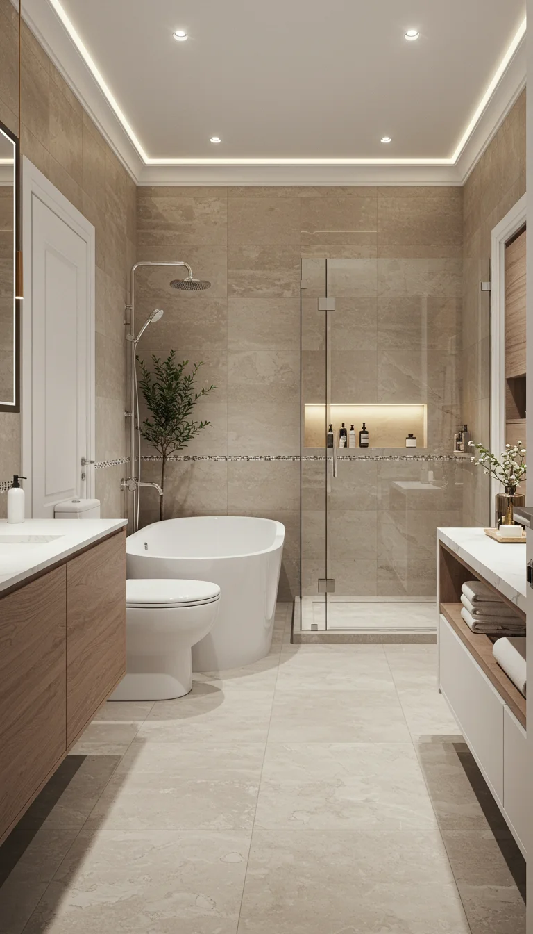 17 Stylish Guest Bathroom Ideas on a Budget 4 2. Add Some Natural Elements